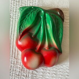 Cherry Chalk-ware Wall Art Decor